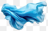 PNG Blue Wool fabric white background creativity fragility