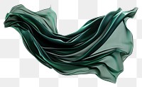 PNG Dark green textile silk white background.