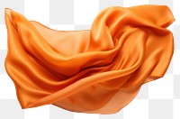PNG Orange silk fabric backgrounds textile white background.