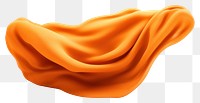 PNG Orange Wool fabric textile white background simplicity.
