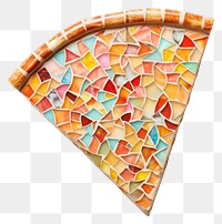 PNG Pizza art mosaic white background.