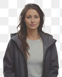 PNG Rainy portrait jacket adult.