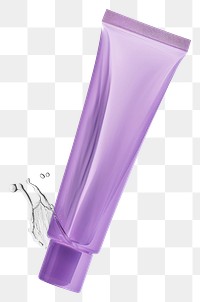 PNG Purple clear showergel tube cosmetics lavender perfume.