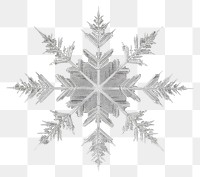 PNG Snowflake chandelier outdoors winter.