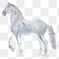 PNG  Horse frosted ice drawing animal mammal.