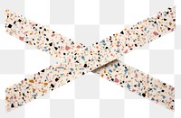 PNG  Classic terrazzo pattern adhesive strip white background accessories accessory. AI generated Image by rawpixel.