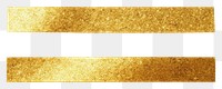 PNG  Glossy Gold glitter adhesive strip gold white background rectangle. AI generated Image by rawpixel.