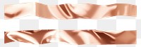 PNG Glossy rose gold foil adhesive strip white background accessories accessory. AI generated Image by rawpixel.