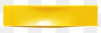 PNG Glossy yellow vinyl adhesive strip white background simplicity rectangle. 