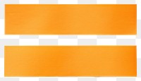 PNG  Orange paper adhesive strip backgrounds white background accessories. AI generated Image by rawpixel.