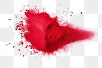 PNG Pigment powder red white background splattered.