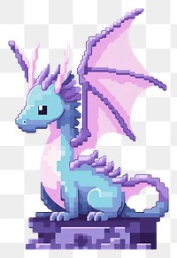 PNG Dragon representation creativity pixelated.
