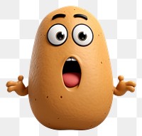 PNG Potato cartoon face toy. 