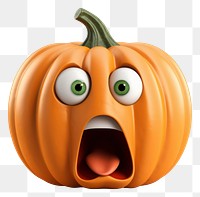 PNG Pumpkin vegetable surprise cartoon. AI generated Image by rawpixel.