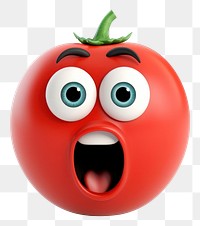PNG Tomato vegetable surprise cartoon. 