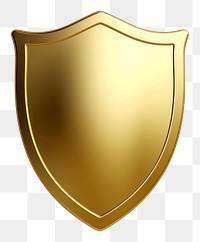 PNG Shield gold white background protection.