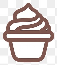 PNG Milkshake icon dessert cupcake cream.