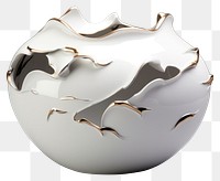 PNG White enamel porcelain pottery vase. AI generated Image by rawpixel.