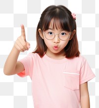 PNG Shh gesture glasses pointing portrait. AI generated Image by rawpixel.