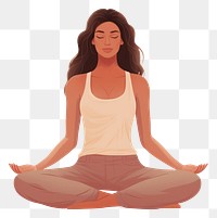 PNG  Yoga sports adult woman. AI generated Image by rawpixel.