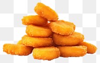 PNG Chicken nuggets food white background croquette.