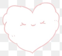 PNG Cute heart drawing backgrounds creativity. AI generated Image by rawpixel.