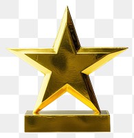 PNG Golden star symbol trophy origami.