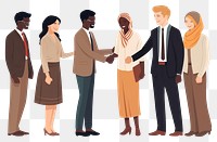 PNG Shaking hands cartoon people adult.