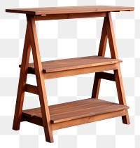 PNG Study Table Wooden wood furniture shelf.