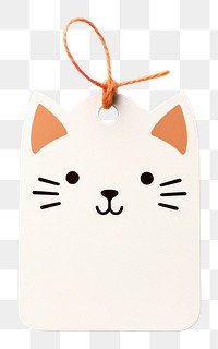 PNG Gift tag white background anthropomorphic representation.