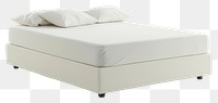 PNG Contemporary bed furniture mattress white.