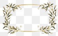 PNG Olive branch frame white background accessories accessory. AI generated Image by rawpixel.