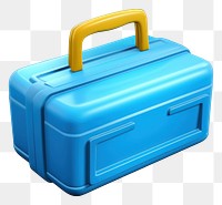 PNG Summer 3d realistic render vector icon Suitcase suitcase bag technology.