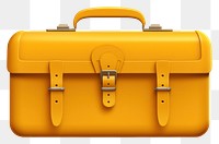 PNG Summer 3d realistic render vector icon Suitcase suitcase yellow briefcase.