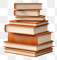 PNG  Stack of books publication wood white background. 
