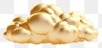 PNG Cloud gold white background accessories.