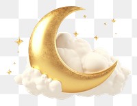 PNG Cloud moon gold accessories.