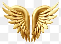 PNG Angel wings gold white background accessories.
