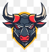 PNG Yak bull logo gaming livestock buffalo cattle.