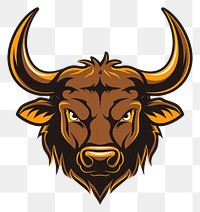PNG Yak bull logo livestock buffalo cattle.