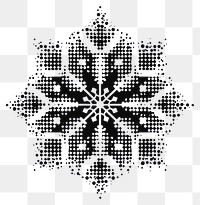 PNG Snowflake pattern outdoors stencil.