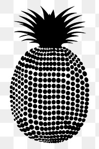 PNG Pineapple fruit produce black.