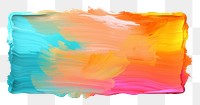 PNG Abstract flat paint brush stroke rectangle paper art.