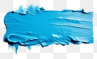 PNG Azure blue flat paint brush stroke backgrounds white background splattered.