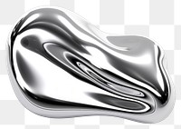 PNG Liquid Shape Chrome material silver platinum jewelry.