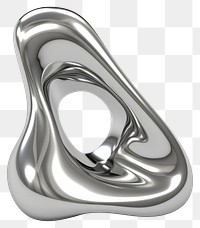 PNG Liquid sharp Chrome material silver jewelry shiny