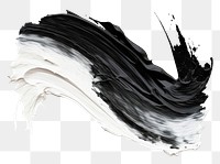 PNG Black and white flat paint brush stroke drawing sketch white background