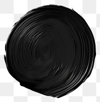 PNG Black flat paint brush stroke spiral white background concentric.