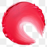 PNG Flat light red paint brushstroke in round shape petal white background confectionery.