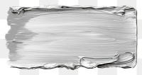PNG Flat silver paint brushstroke backgrounds rectangle sketch.